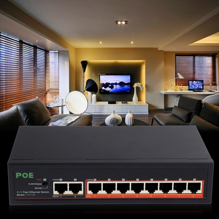8 Ports 10/100Mbps POE Switch IEEE802.3af Power Over Ethernet Network Switch for IP Camera VoIP Phone AP Devices, 8 Ports Black 8 Ports 10/100Mbps POE Switch IEEE802.3af Power Over Ethernet Network Switch for IP Camera VoIP Phone AP Devices, 8 Ports Black